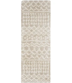 Livabliss Urban Shag USG2303 Cream Beige Area Rug 2 ft. 7 in. X 7 ft. 3 in. Runner