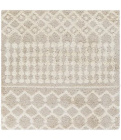 Livabliss Urban Shag USG2303 Cream Beige Area Rug 6 ft. 7 in. Square