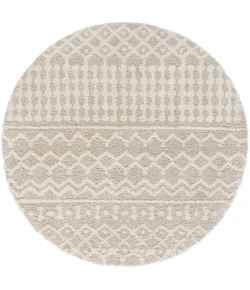 Livabliss Urban Shag USG2303 Cream Beige Area Rug 7 ft. 10 in. Round