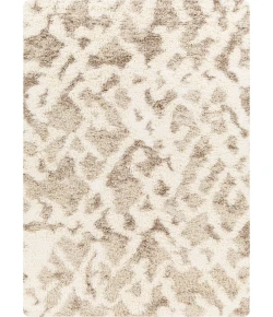 Livabliss Urban Shag USG2323 Light Beige Medium Brown Area Rug 5 ft. 3 in. X 7 ft. 3 in. Rectangle