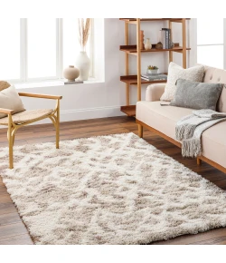 Livabliss Urban Shag USG2323 Light Beige Medium Brown Area Rug 5 ft. 3 in. X 7 ft. 3 in. Rectangle