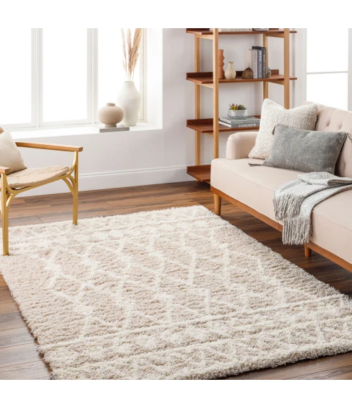 LIVABLISS Urban Shag Beige USG-2345 6ft.7in. x 9ft.6in. Rect. Rug