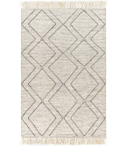 Surya Uttar UTT2300 Black Cream Area Rug 5 ft. X 7 ft. 6 in. Rectangle