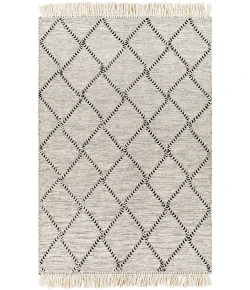 Surya Uttar UTT2301 Black Cream Area Rug 8 ft. 10 in. X 12 ft. Rectangle