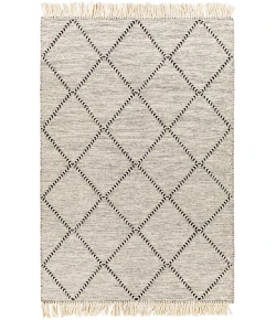 Surya Uttar UTT2302 Black Cream Area Rug 2 ft. X 3 ft. Rectangle