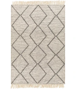 Livabliss Uttar UTT2303 Black Cream Area Rug 5 ft. X 7 ft. 6 in. Rectangle