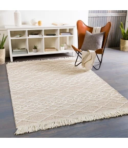 Surya Uttar UTT2304 Medium Brown Cream Area Rug 2 ft. X 3 ft. Rectangle