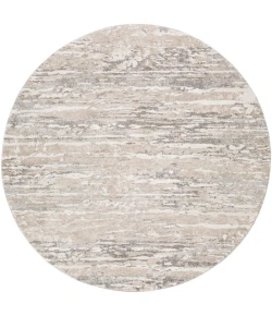 Livabliss Venice VNE2302 Light Gray Camel Area Rug 7 ft. 10 in. Round