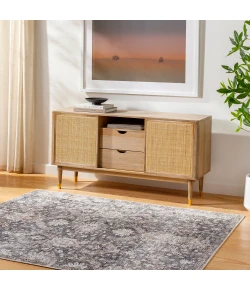 Livabliss Vinny VNY2306 Light Grey Pewter Area Rug 6 ft. 7 in. X 9 ft. Rectangle