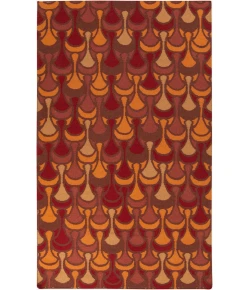 Surya Voyages Red VOY-59 3ft.6in. x 5ft.6in. Rect. Rug