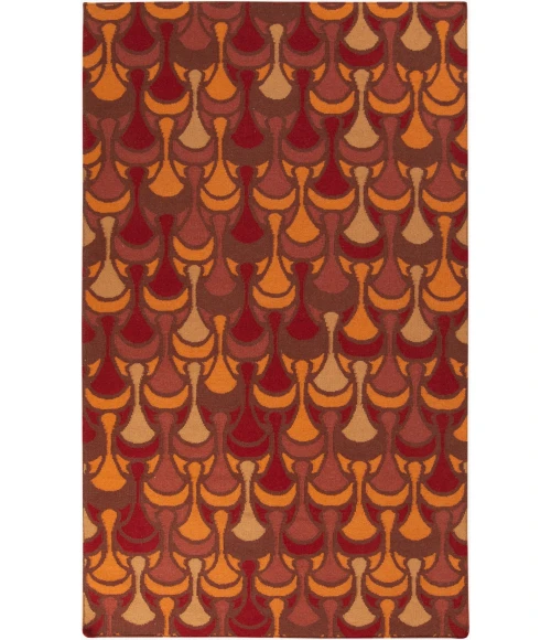Surya Voyages Red VOY-59 3ft.6in. x 5ft.6in. Rect. Rug