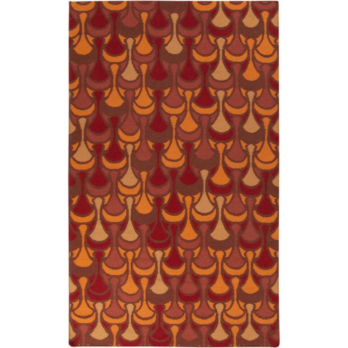 Surya Voyages Red VOY-59 3ft.6in. x 5ft.6in. Rect. Rug