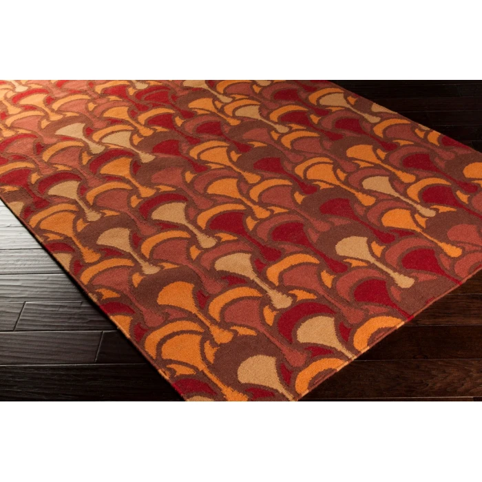 Surya Voyages Red VOY-59 3ft.6in. x 5ft.6in. Rect. Rug