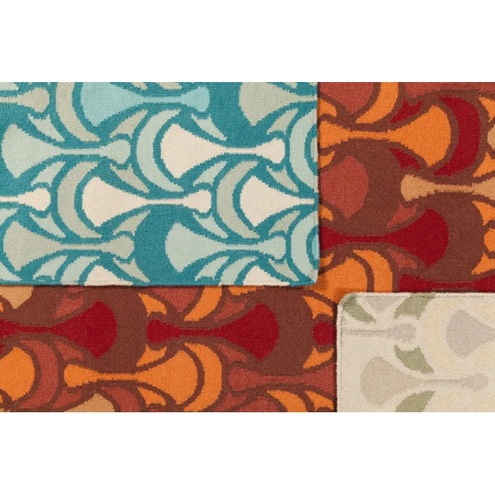 Surya Voyages Red VOY-59 3ft.6in. x 5ft.6in. Rect. Rug