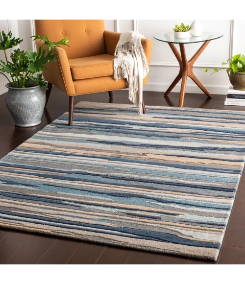 Surya Vernier Gray VRN-1010 5 ft. X 7 ft. 6 in. Rect. Rug