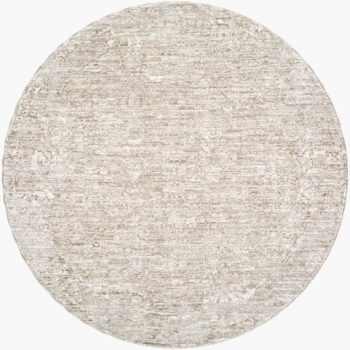 Vivir Beth Cream VVBE-2301 6 ft. 7 in. X 6 ft. 7 in. Round Rug