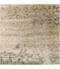 Surya Watercolor WAT5011 Black Charcoal Area Rug 8 ft. Square