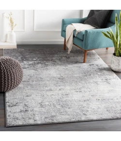 Livabliss Wanderlust WNL2310 Silver Gray White Area Rug 6 ft. 7 in. Square