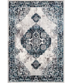 Livabliss Wanderlust WNL2311 Aqua Navy Area Rug 5 ft. 3 X 7 ft. 3 Rectangle