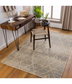 Surya Watford WTF2302 Charcoal Beige Area Rug 8 ft. 10 in. X 12 ft. Rectangle