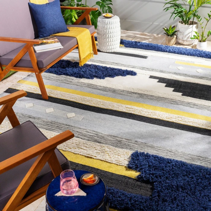 Surya Yuva Blue YUV-2302 2ft.6in. x 8ft. Rect. Rug
