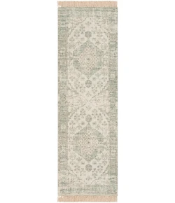 Livabliss Zainab ZAI2311 Sage Dark Green Area Rug 2 ft. 6 in. X 8 ft. Runner