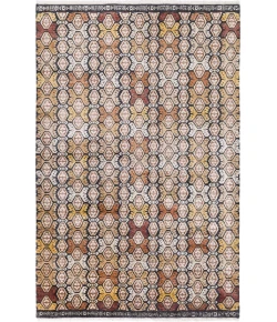 Surya Zambia ZAM1002 Cream Dark Brown Area Rug 6 ft. X 9 ft. Rectangle