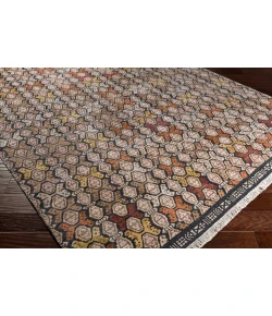 Surya Zambia ZAM1002 Cream Dark Brown Area Rug 6 ft. X 9 ft. Rectangle