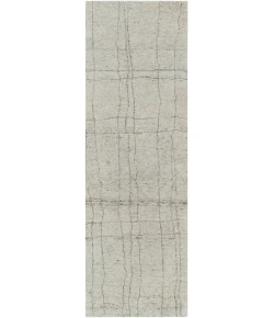 Surya Zara ZAR2302 Medium Gray Charcoal Area Rug 2 ft. 6 in. X 8 ft. Runner