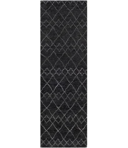 Surya Zara ZAR2305 Black Charcoal Area Rug 2 ft. 6 in. X 8 ft. Runner