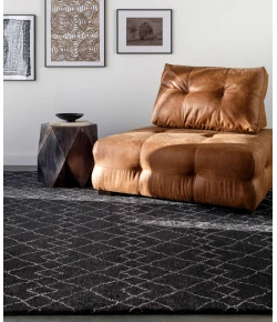 Surya Zara ZAR2305 Black Charcoal Area Rug 9 ft. X 12 ft. Rectangle