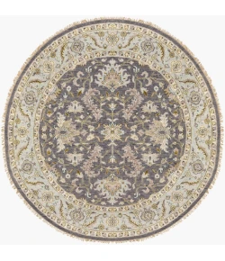 Surya Zeus ZEU7825 Charcoal Sky Blue Area Rug 8 ft. Round