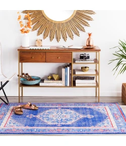 Surya Zahra ZHA4003 Dark Blue Bright Red Area Rug 8 ft. X 11 ft. Rectangle