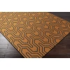 Surya Zahra ZHA4017 Burnt Orange Black Area Rug 2 ft. X 3 ft. Rectangle