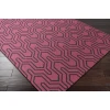Surya Zahra ZHA4018 Bright Purple Black Area Rug 3 ft. 6 in. X 5 ft. 6 in. Rectangle