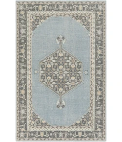 Surya Zahra ZHA4050 Aqua Charcoal Area Rug 3 ft. 6 in. X 5 ft. 6 in. Rectangle
