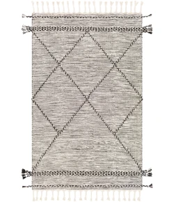 Surya Zanafi ZNF2300 Black Cream Area Rug 3 ft. X 5 ft. Rectangle