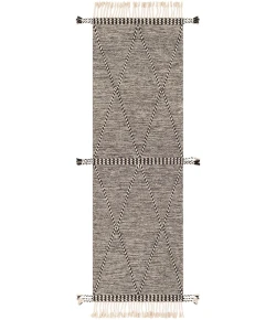 Livabliss Zanafi ZNF2301 Black Cream Area Rug 2 ft. 6 in. X 8 ft. Runner