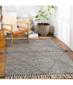 Livabliss Zanafi ZNF2301 Black Cream Area Rug 6 ft. X 9 ft. Rectangle