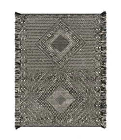 Surya Zanafi ZNF2303 Black Ivory Area Rug 8 ft. 10 in. X 12 ft. Rectangle