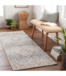 Livabliss Zaragoza ZRZ2303 Medium Gray Light Gray Area Rug 2 ft. 7 in. X 7 ft. 3 in. Runner