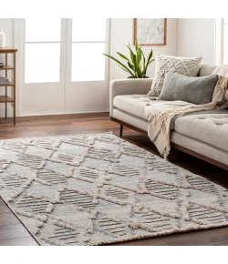 Livabliss Zaragoza ZRZ2311 Medium Gray Light Beige Area Rug 7 ft. 10 in. X 10 ft. Rectangle