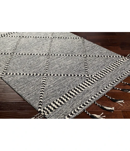 Surya Zanafi Tassels Black ZTS-2307 8ft.10in. x 12ft. Rect. Rug