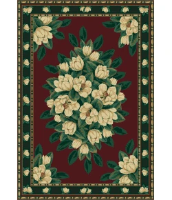 United Weavers Manhattan 37034 Magnolia Burgundy Area Rug 5 Ft. 3 X 7 Ft. 6 Rectangle