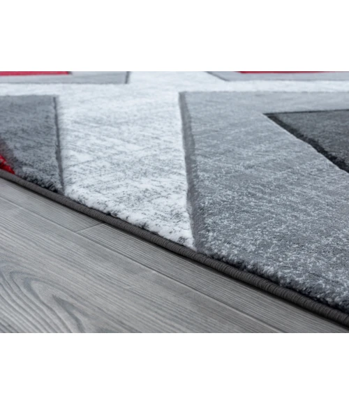 United Weavers Bristol Red 2050-10030 2 ft. 7 in. X 7 ft. 4 in. Rectangle Rug