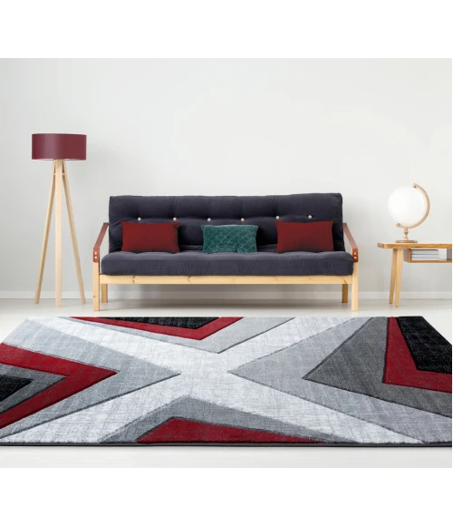 United Weavers Bristol Red 2050-10030 2 ft. 7 in. X 7 ft. 4 in. Rectangle Rug