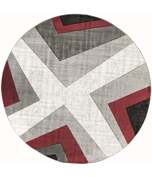 United Weavers Bristol Red 2050-10030 7 ft. 10 in. Round Round Rug