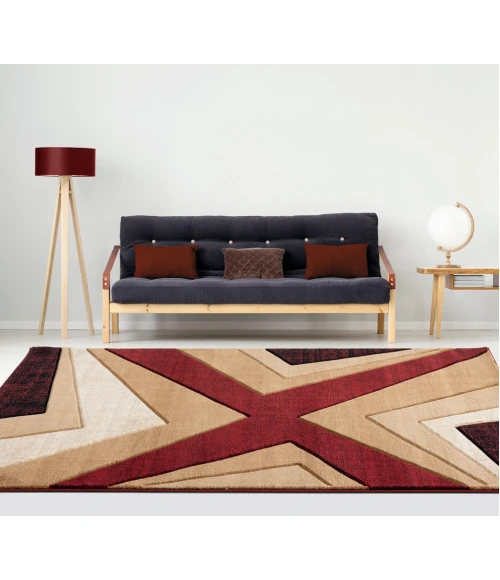 United Weavers Bristol Burgundy 2050-10034 2 ft. 7 in. X 4 ft. 2 in. Rectangle Rug