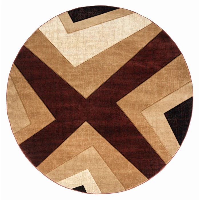 United Weavers Bristol Burgundy 2050-10034 7 ft. 10 in. Round Round Rug