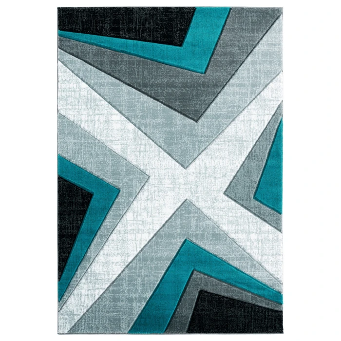 United Weavers Bristol Turquoise 2050-10069 2 ft. 7 in. X 7 ft. 4 in. Rectangle Rug